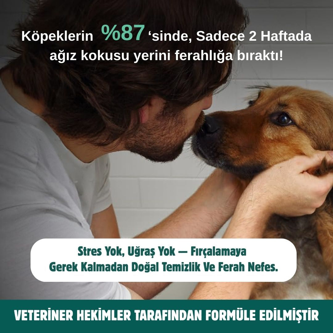 PawVitaPet Köpekler İçin %100 Doğal Diş Temizleme Tozu - Kötü Koku & Plak Kontrolü