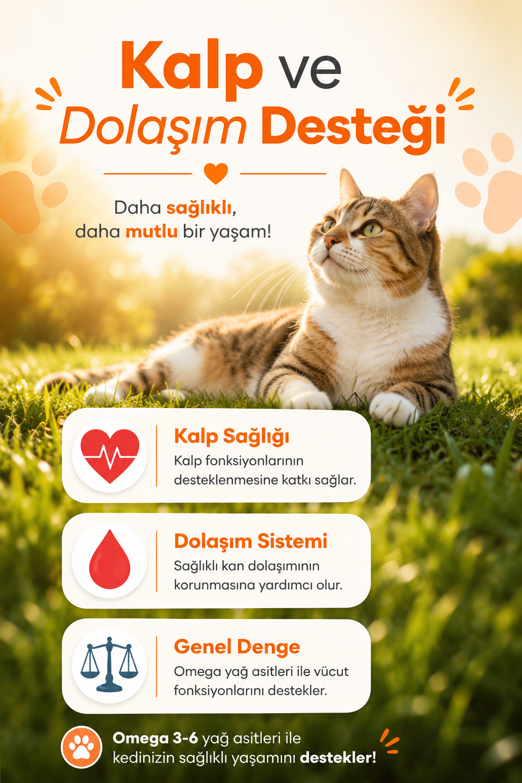 PawVitaPet Kediler İçin Somon Yağı Omega 3-6 (EPA & DHA) – 200 ml